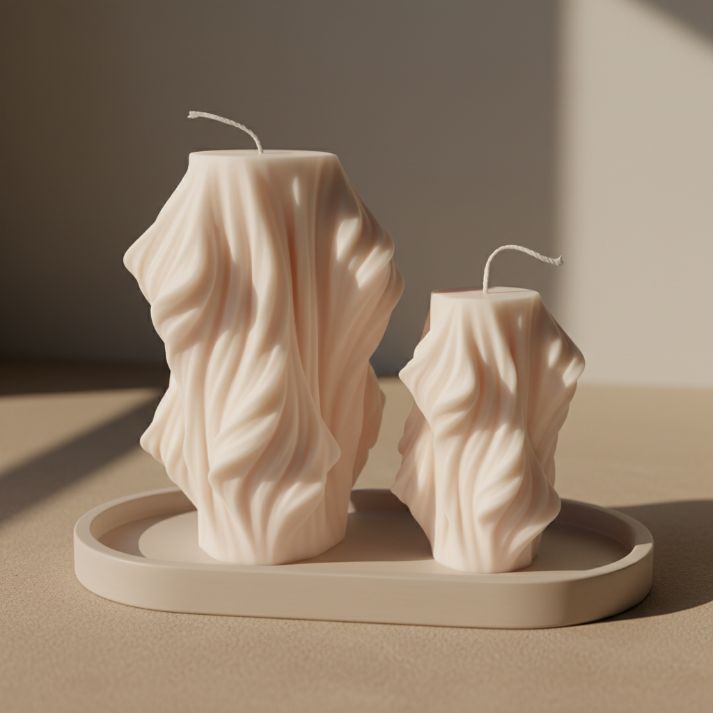 Sculptuur set kaarsen