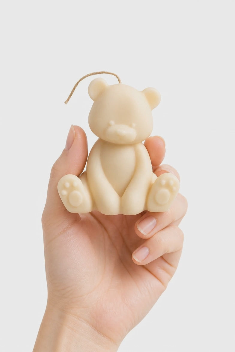 Teddybeer Sojawas Kaars