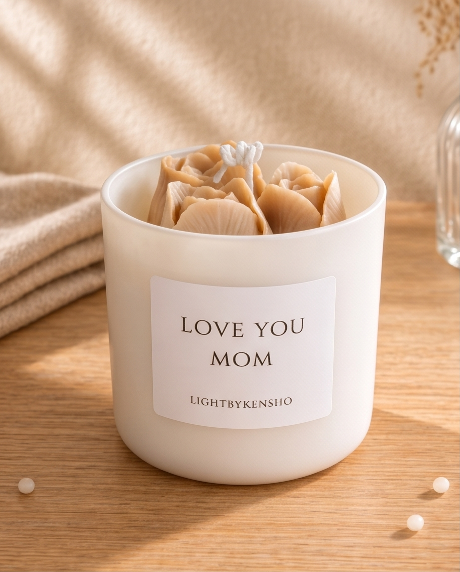 Handgemaakte Tulpenkaars 300ml