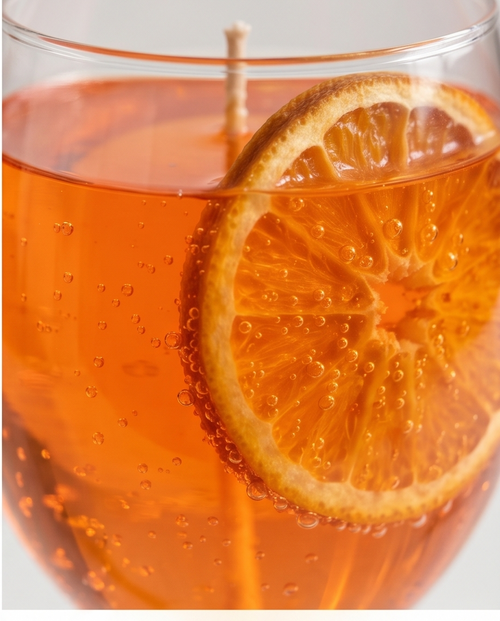Aperol spritz kaars