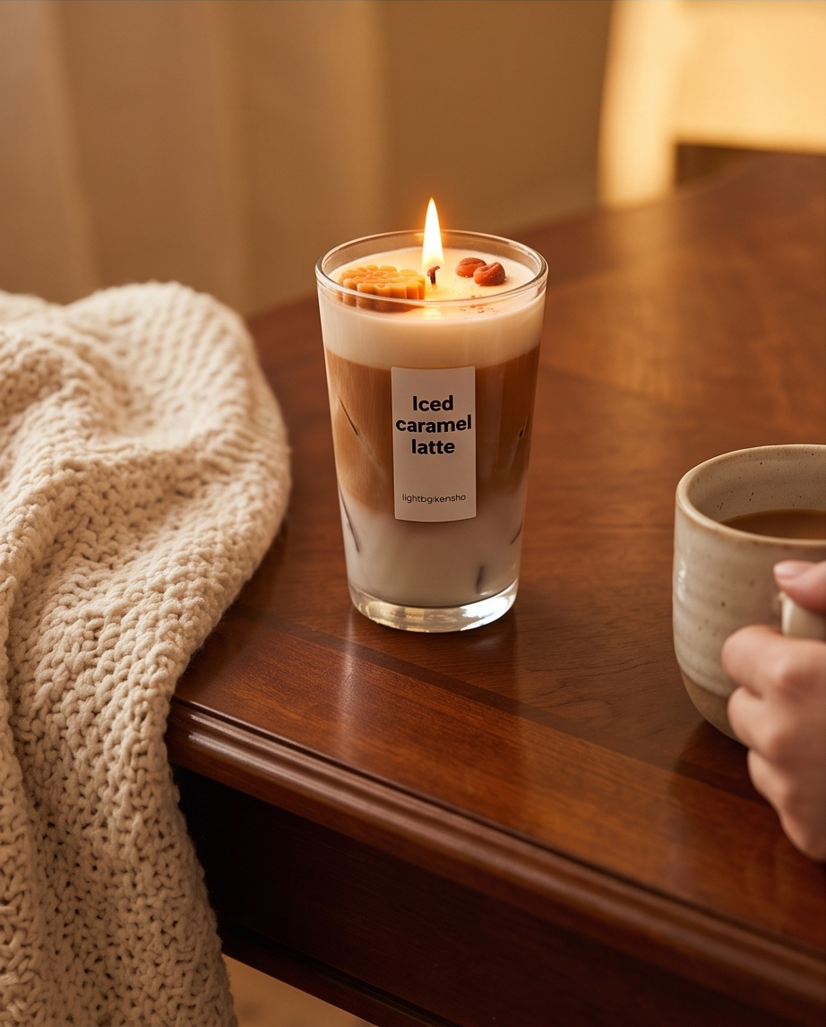 Ice caramel latte