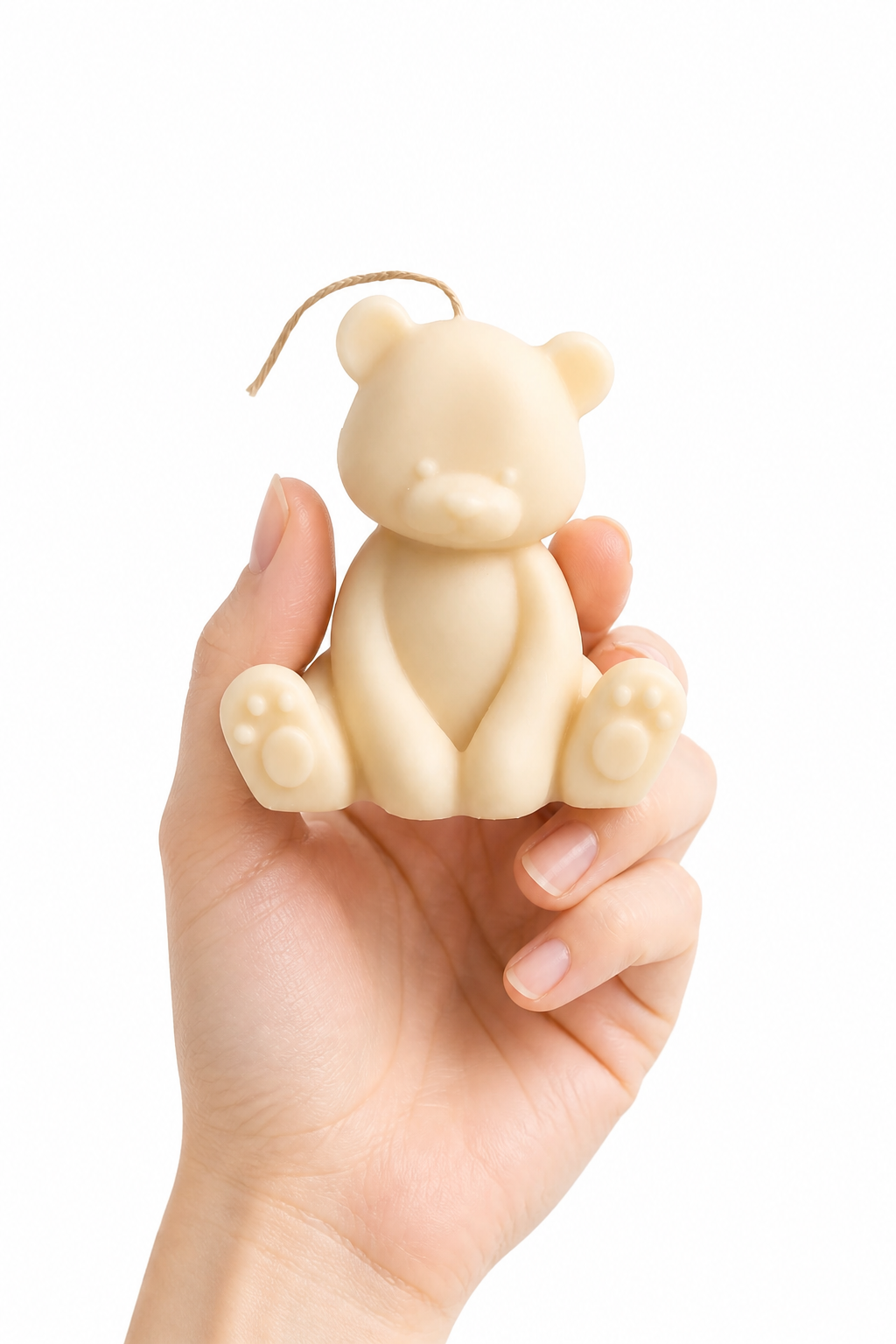 Teddybeer Sojawas Kaars